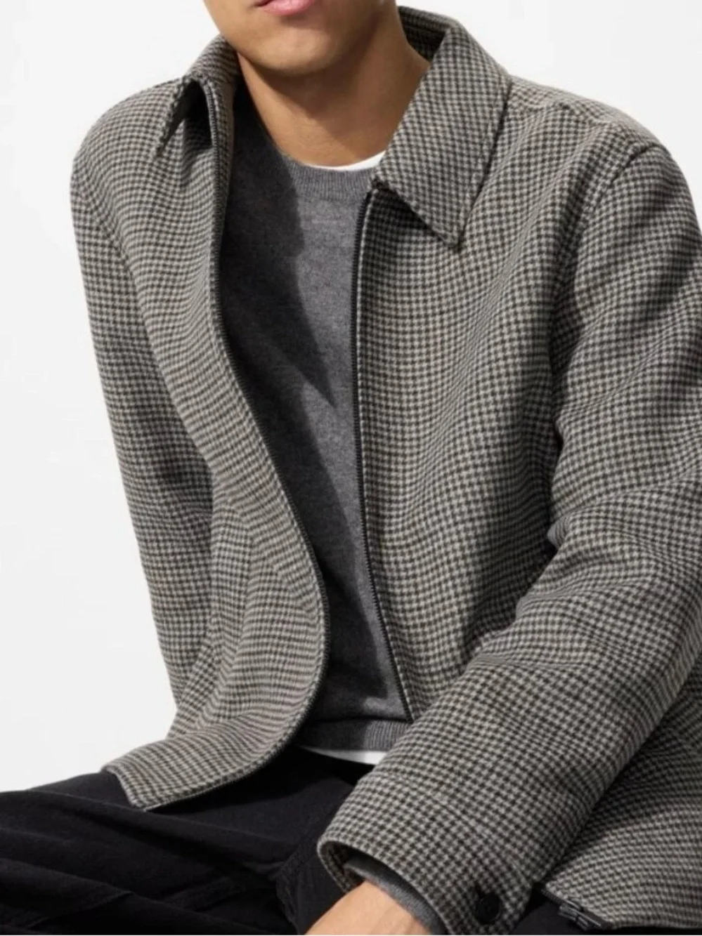 Uniqlo tailored houndstooth